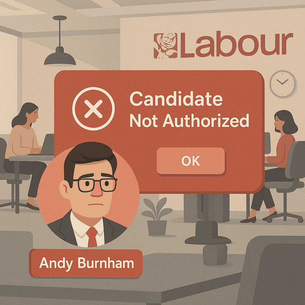 Labour Installs Pop-Up Ad Blocker For Andy Burnham 2.0