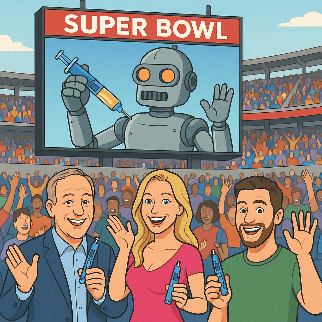 Super Bowl Ad Bowl: AI Sells Chips, Weight-Loss Drugs Sell Redemption, Celebrities Sell Whatever’s Left