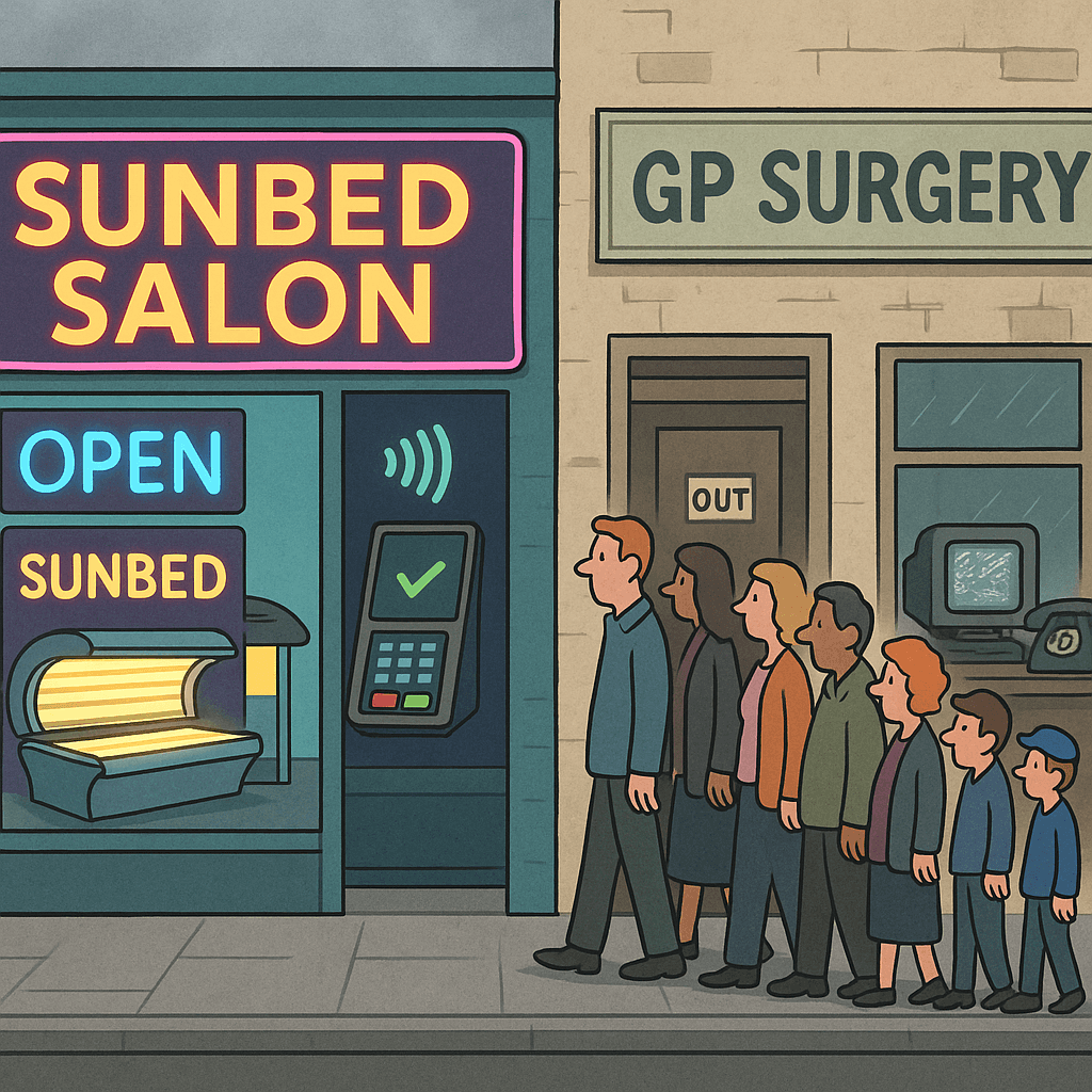 NHS to Sunbed Users: Please Stop Speedrunning Skin DLC