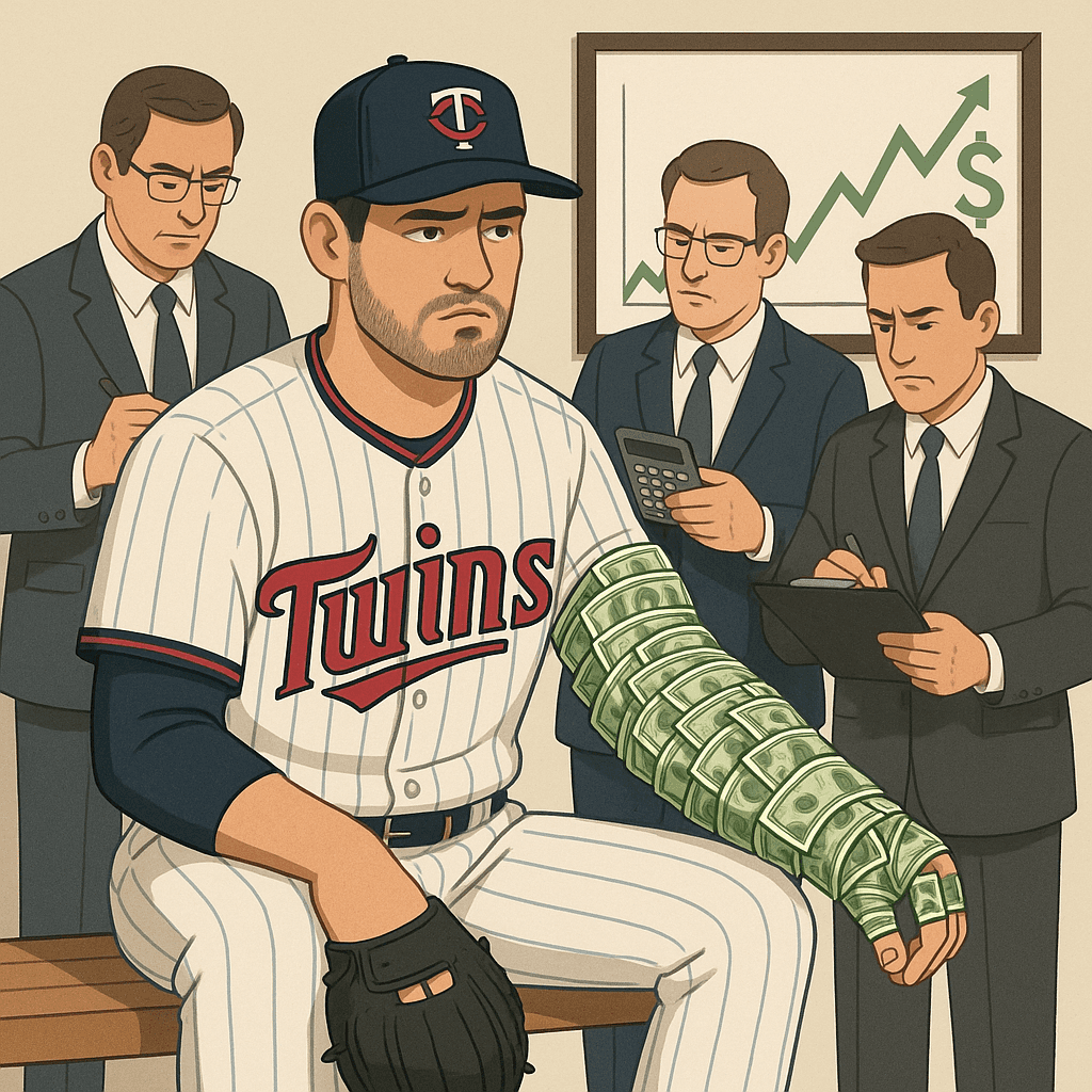 Twins Discover Their Real Pitcher Is the Insurance Policy