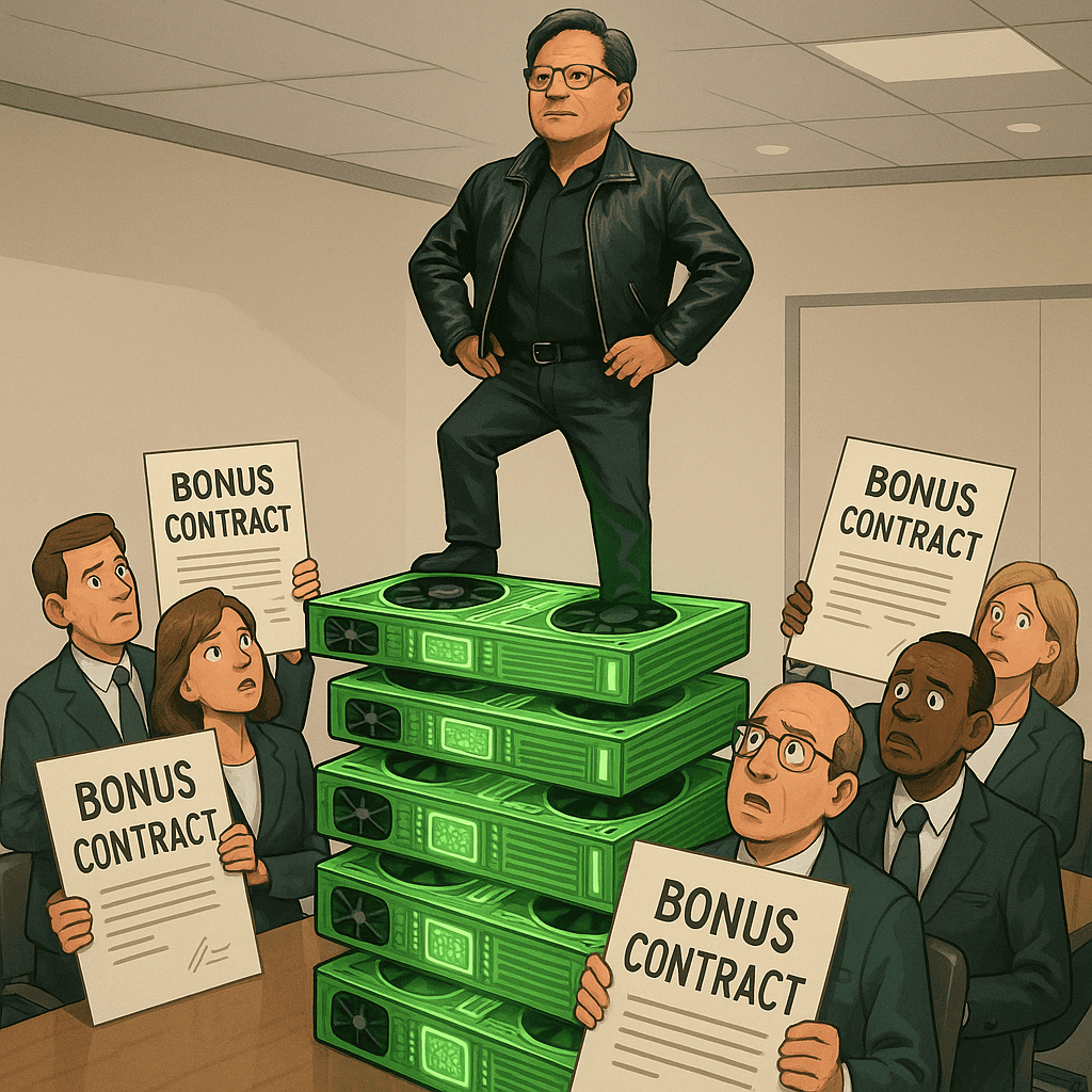 Nvidia Sets $4 Million Bonus To Incentivize CEO To Continue Doing Exactly What He’s Already Doing