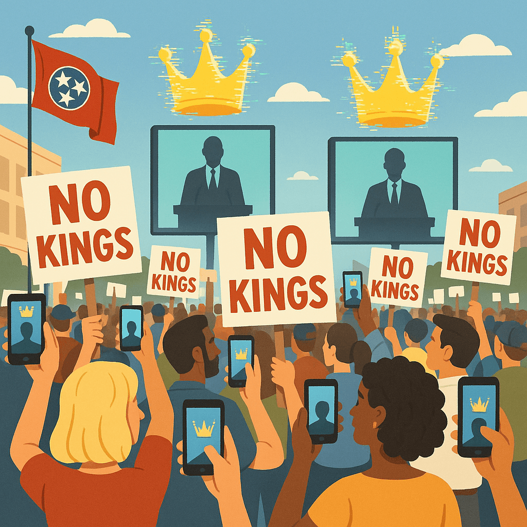 No Kings, Just Apps: Tennessee Protesters Launch the Monarchy-Free Tech Stack