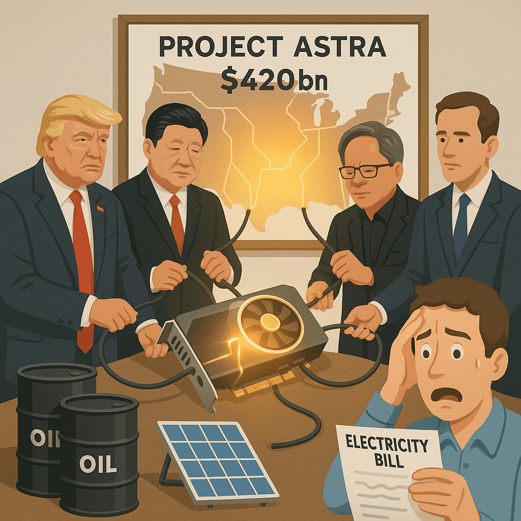 U.S. Launches Project Astra To Nationalize Your Anxiety About GPUs, Power Bills, And Iran All At Once