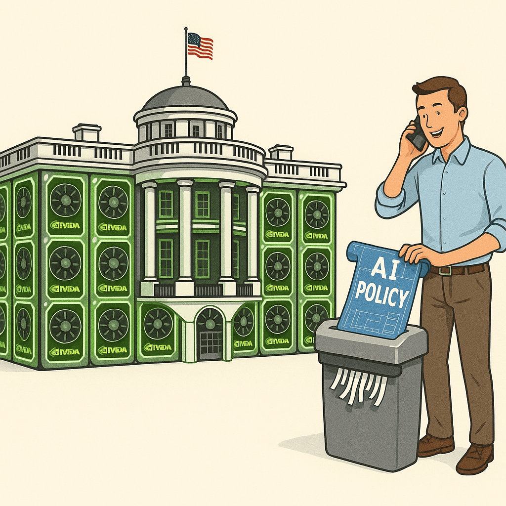 Trump Turns AI Safety Into Optional Pop-Up While Nvidia Rebuilds The Economy