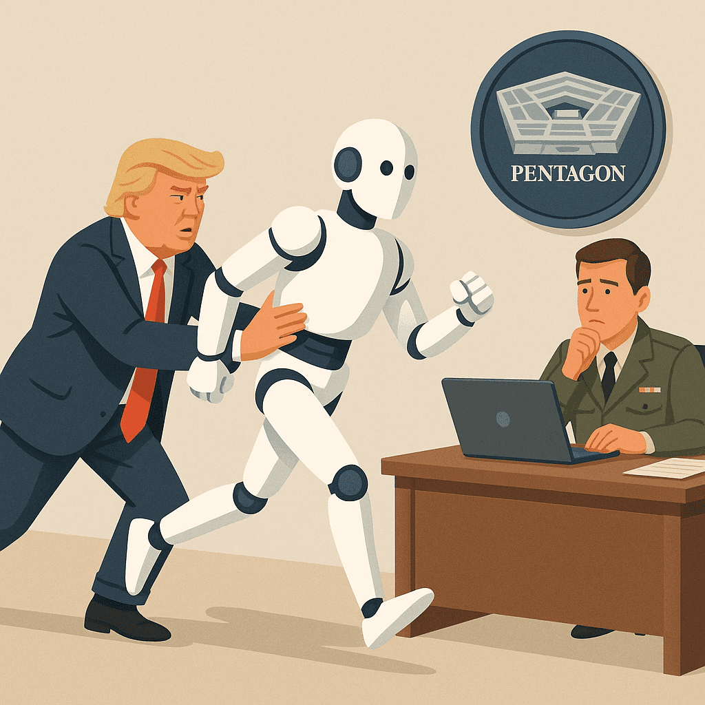 Trump Orders AI To ‘Run Faster’ For Pentagon, Assures Public It Will PowerPoint Its Own Ethics