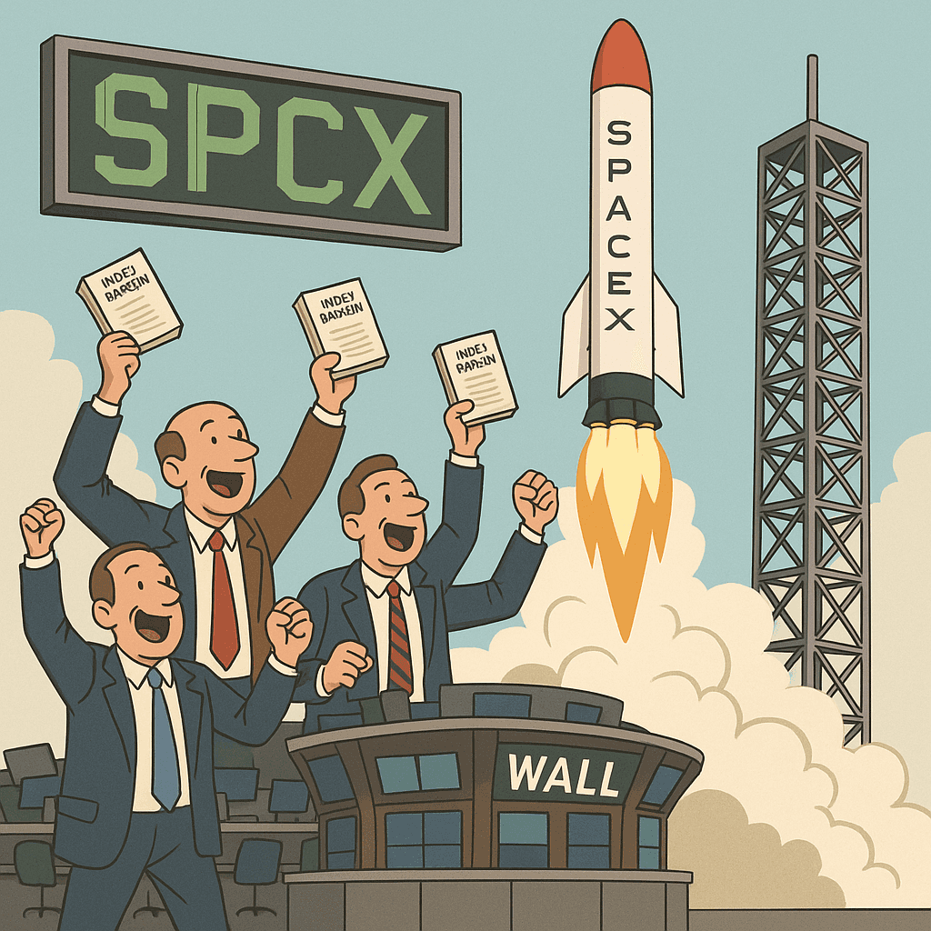 Wall Street Converts Into Official SpaceX Booster Club With Stock Ticker Side Hustle