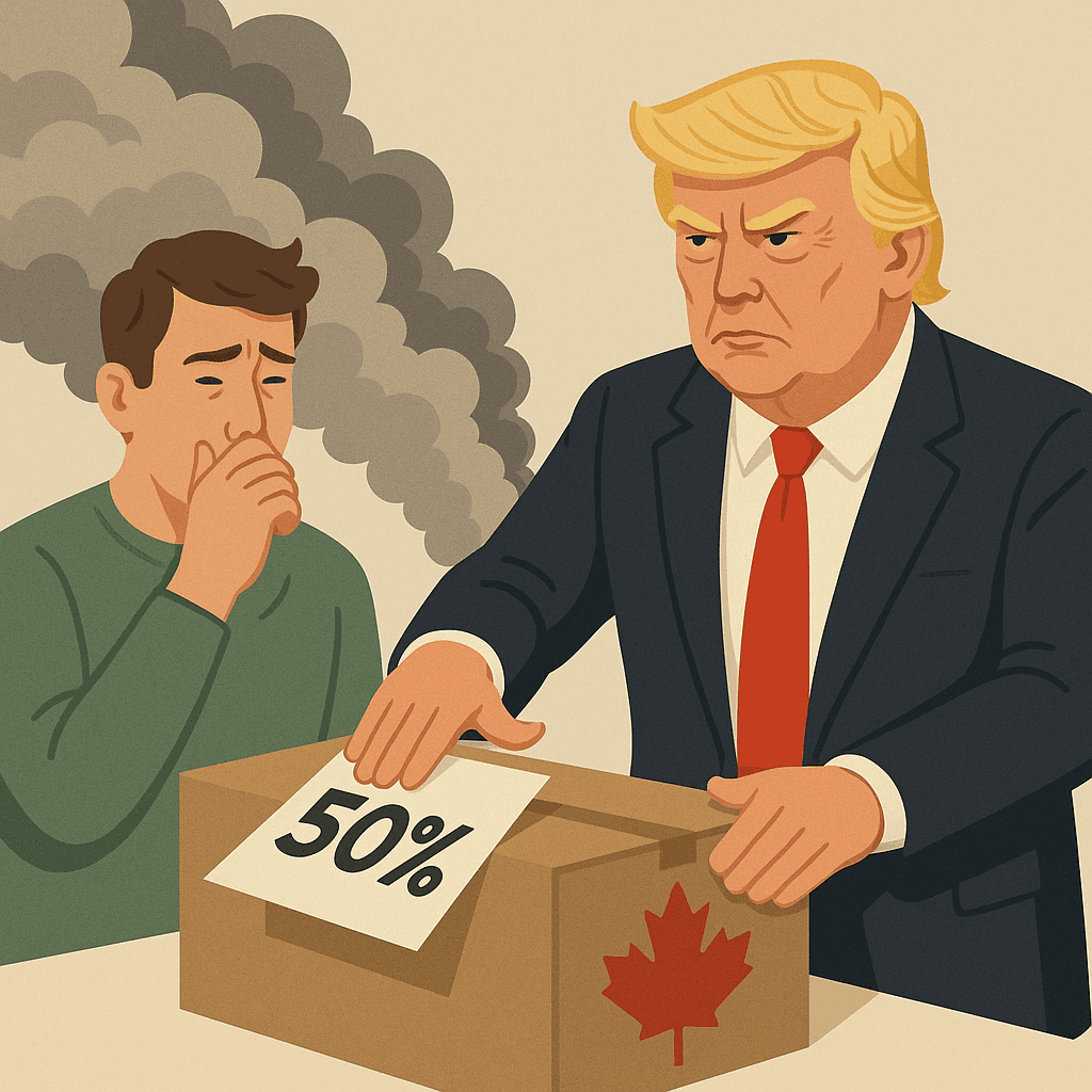 Trump Slaps 50% Tariff On Canadian Air, Demands Back Pay For Wildfire Smoke