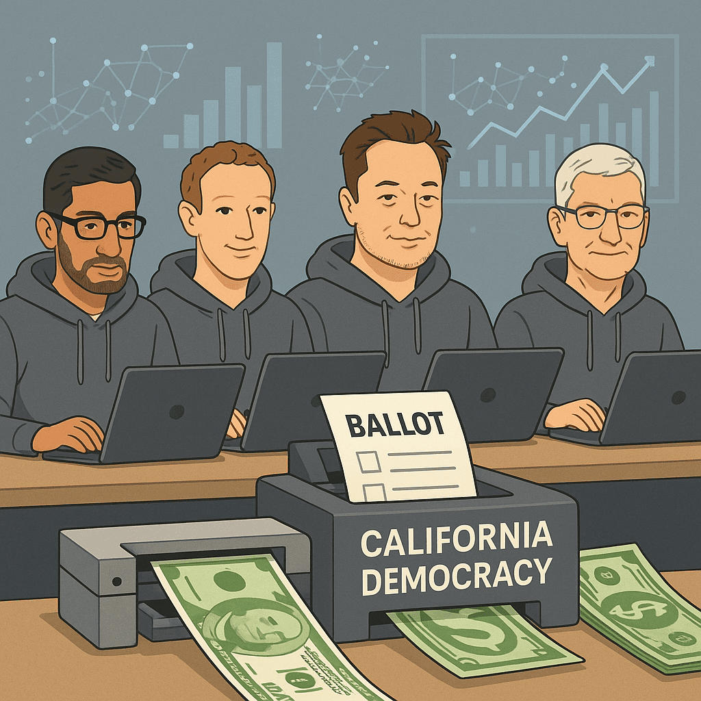 Silicon Valley Rolls Out New ‘Democracy-as-a-Service’ To Block California Wealth Tax