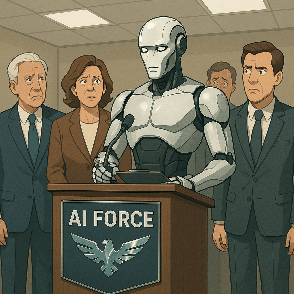 Trump Proposes ‘AI Force’ To Fight Hoax He Insists Does Not Exist
