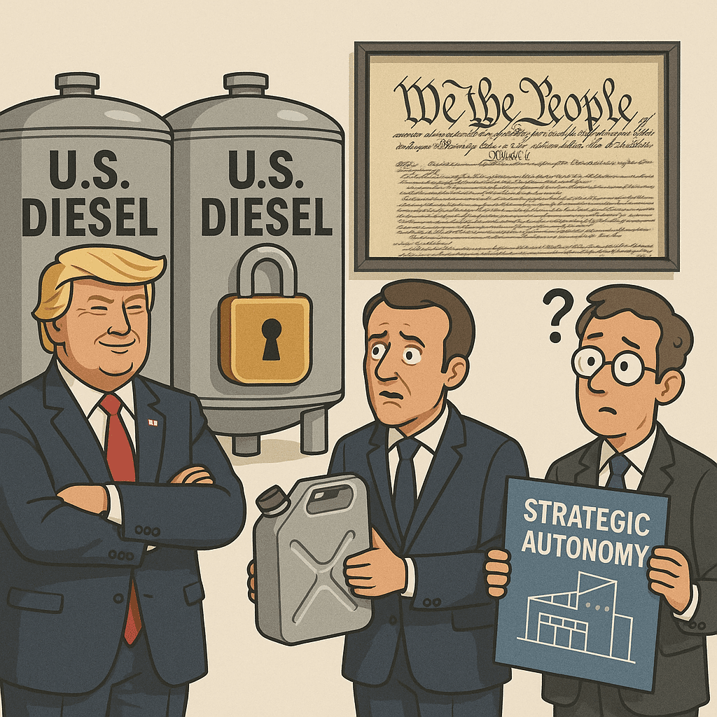 Trump Eyes Diesel Export Ban, Europe Wonders If NATO Article 5 Covers Gas Stations