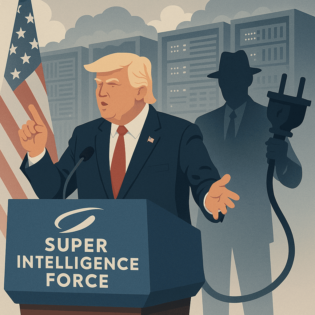 Super Intelligence Force Pledges To Oversee AI Until Voters Notice Their Bills