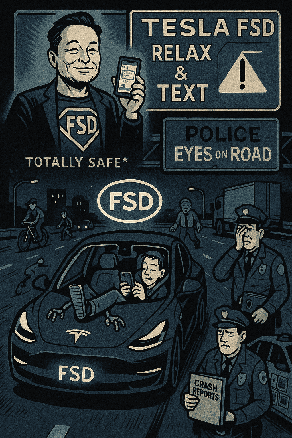 Full Self-Delusion Driving