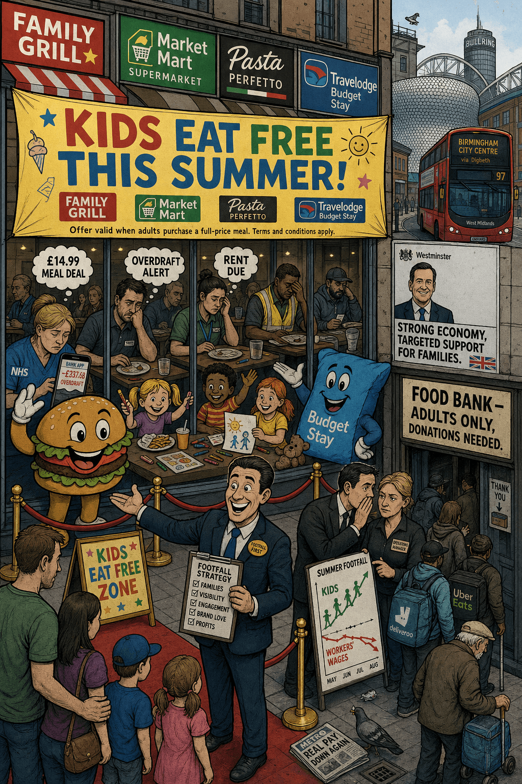 Kids Eat Free, Workers Pay Full Price