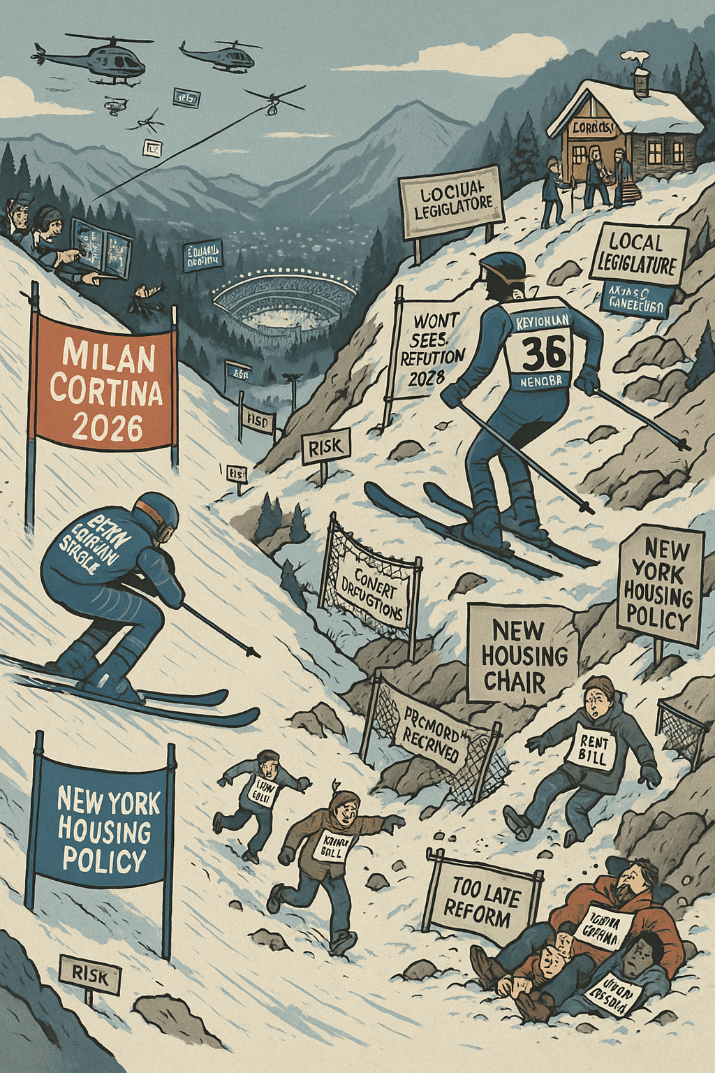 Olympic Downhill, Democratic Cliff