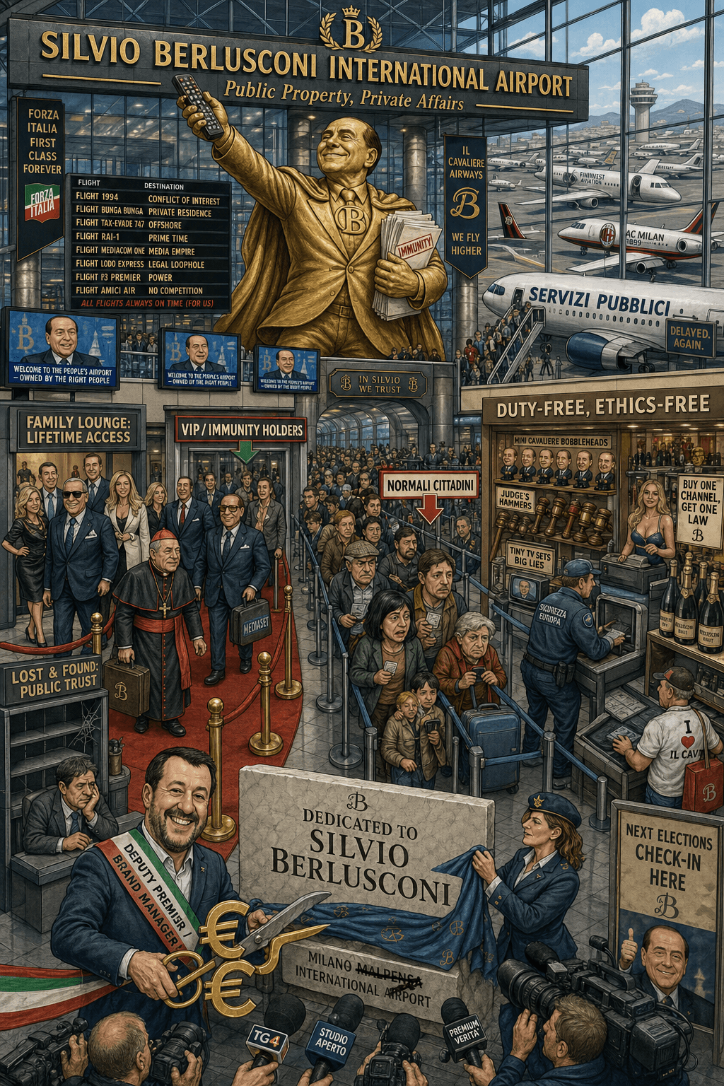 The Departures of Silvio Berlusconi International