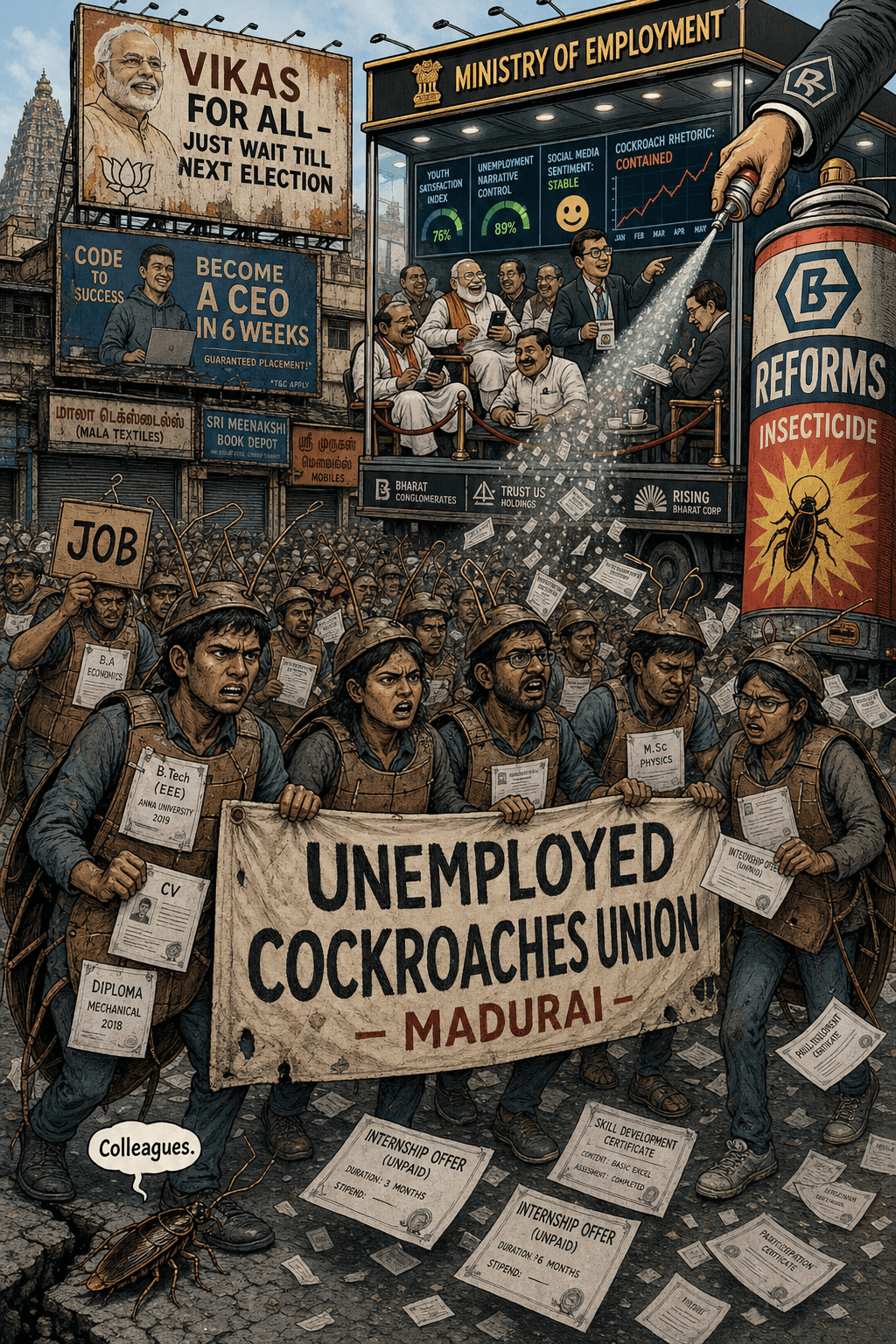 The Unemployed Cockroach Uprising