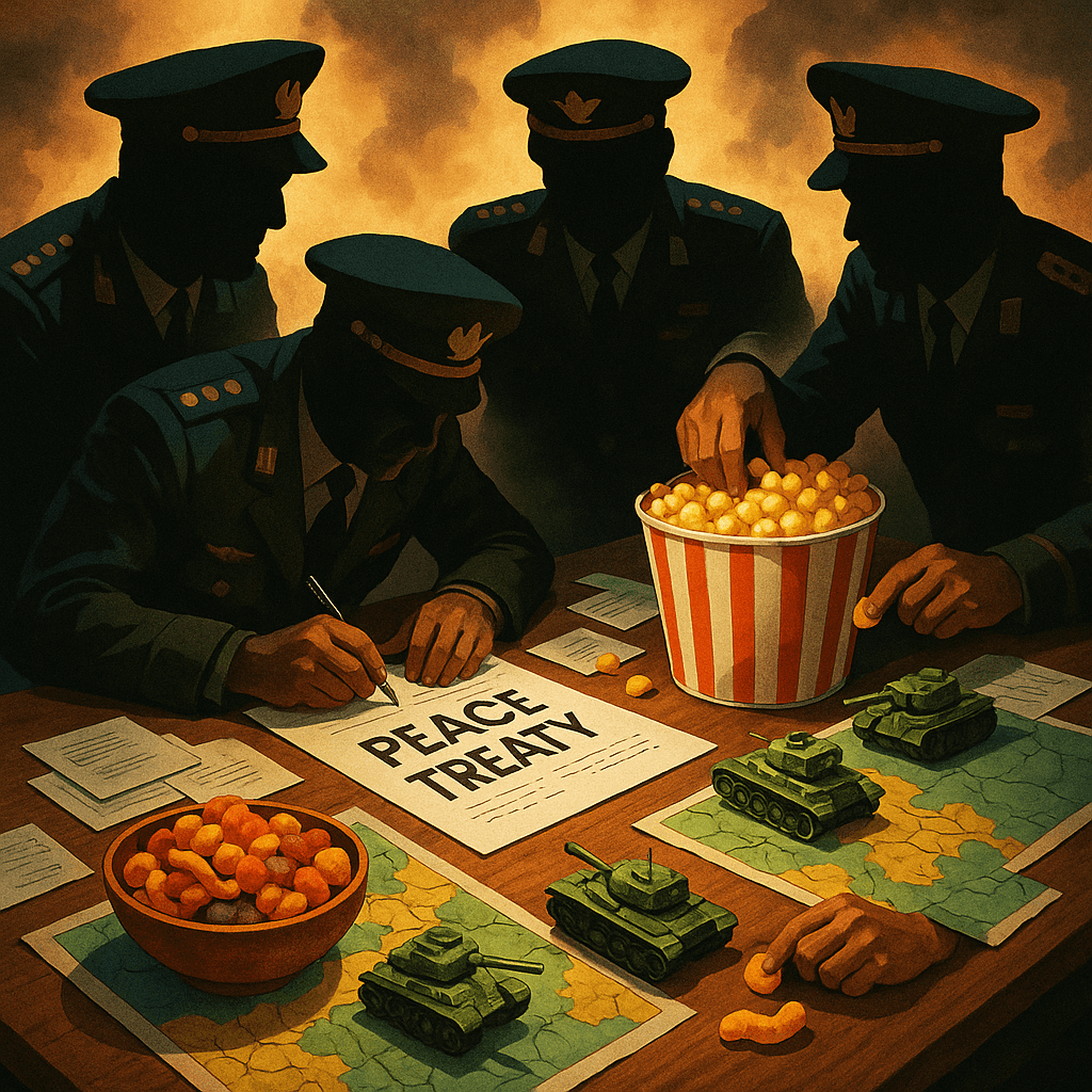 Sign A Totally Over-The-Top Fake Peace Treaty And We’ll Reveal Which Chaotic War-Movie General You Are