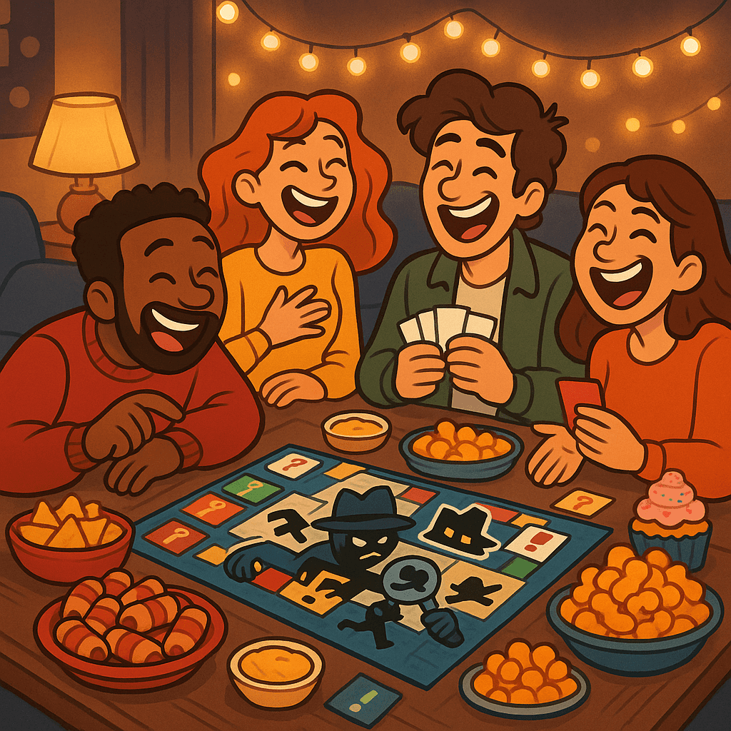 Plan An Unhinged Cozy-Crime Game Night And We’ll Reveal Your Inner Chaotic Cartoon Detective